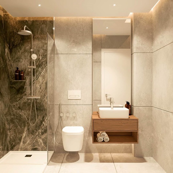 Mẫu thiết kế phòng tắm 4m2